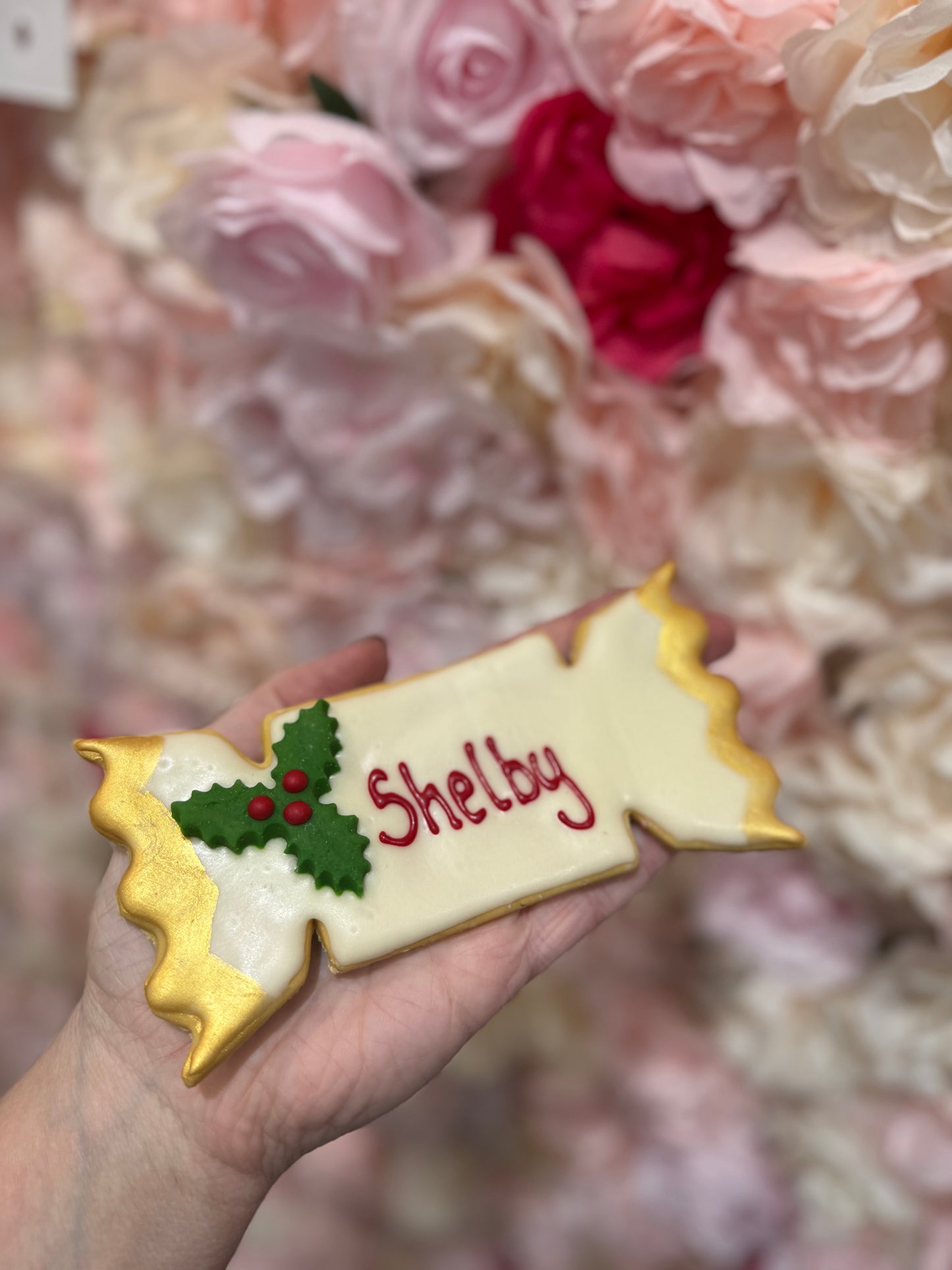 Personalised Christmas Cracker Cookie