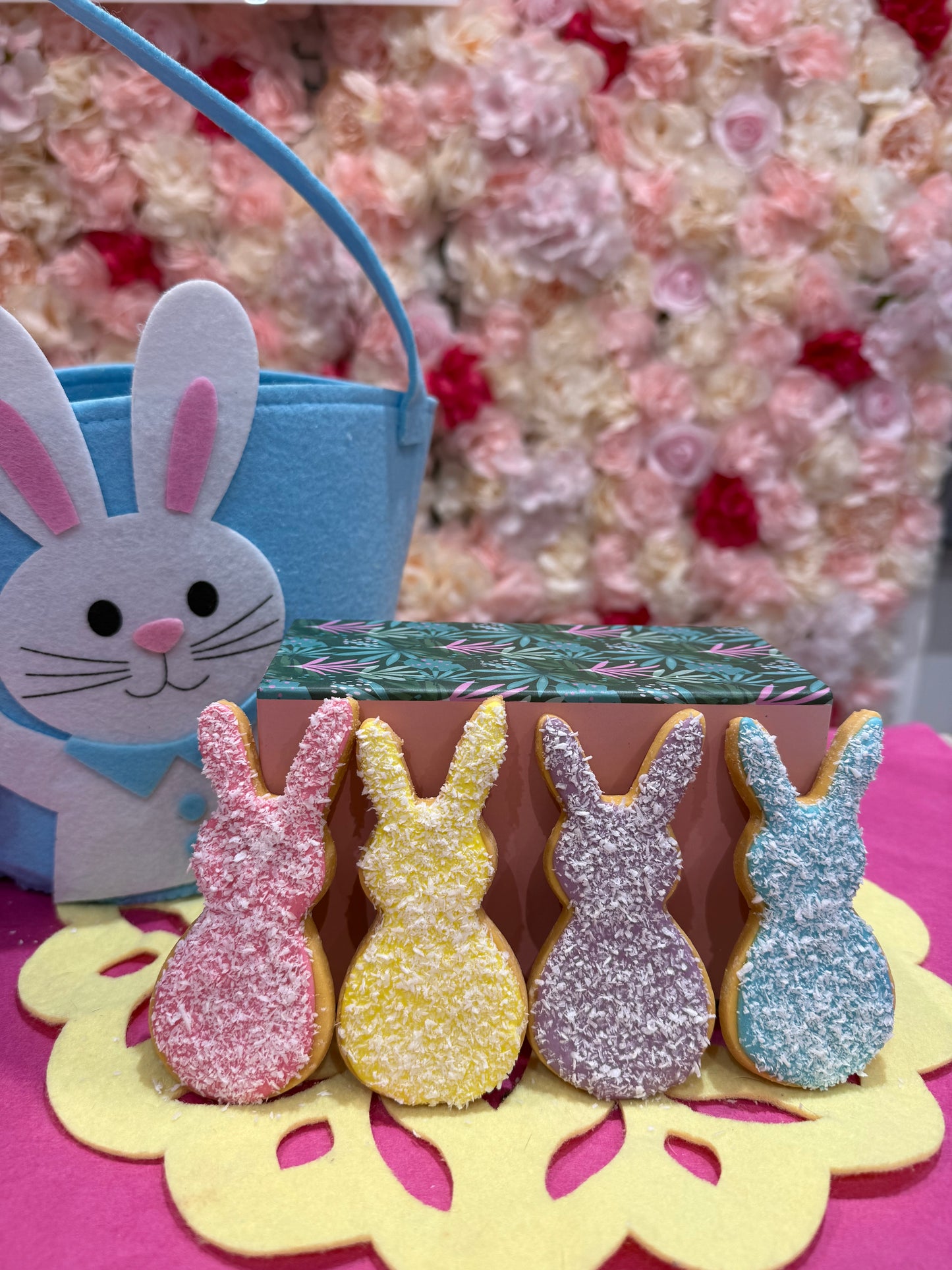 Pastel Coloured Coconut Bunnys