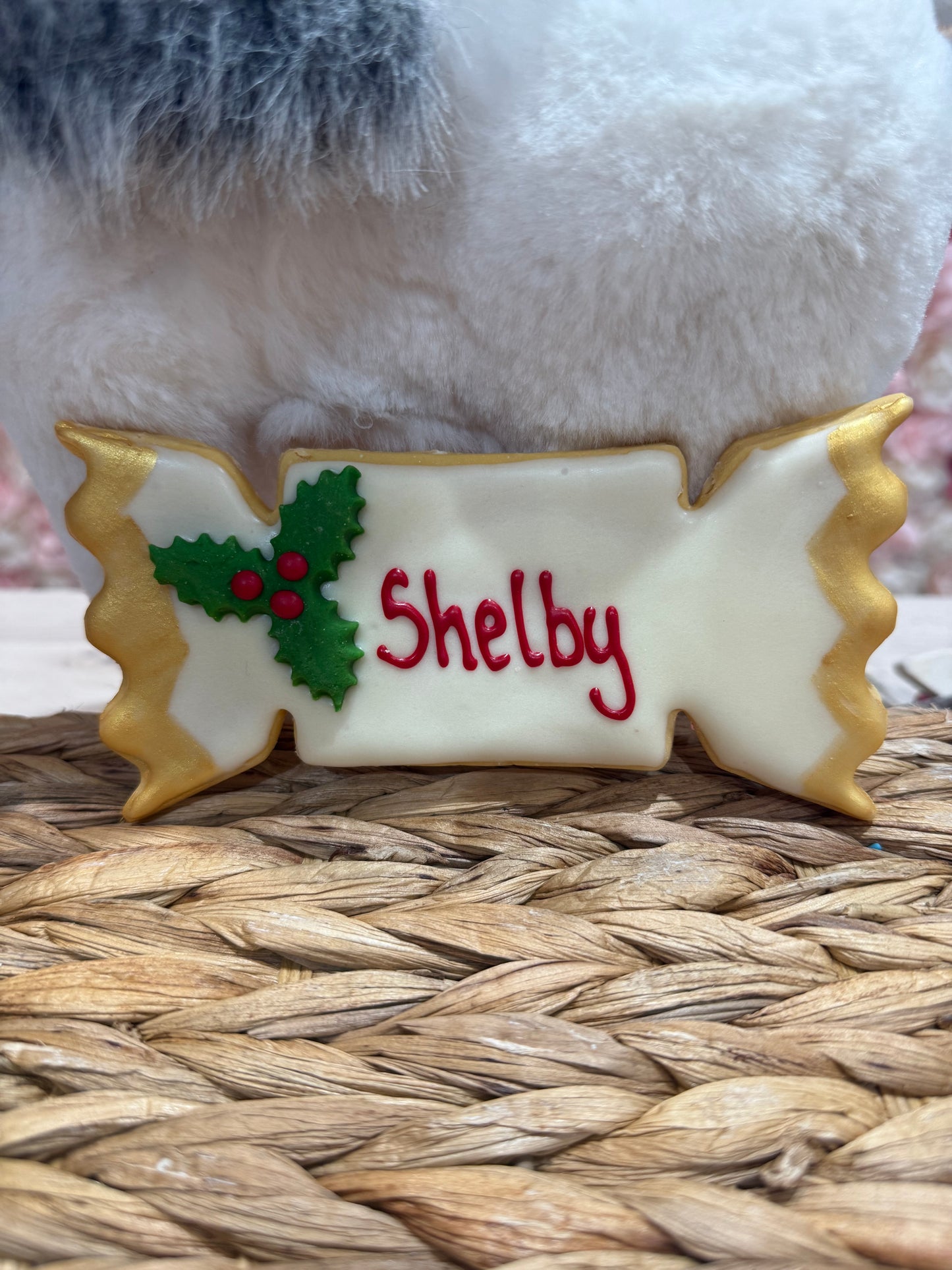 Personalised Christmas Cracker Cookie