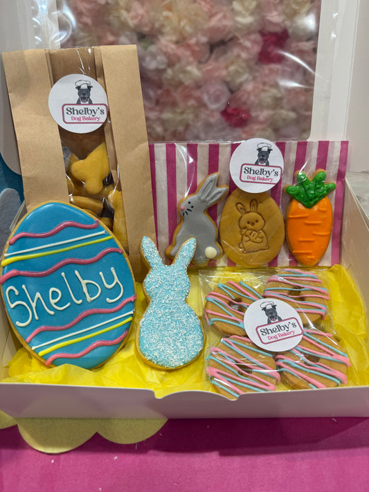 Easter Dog Cookie Hamper - Personalised