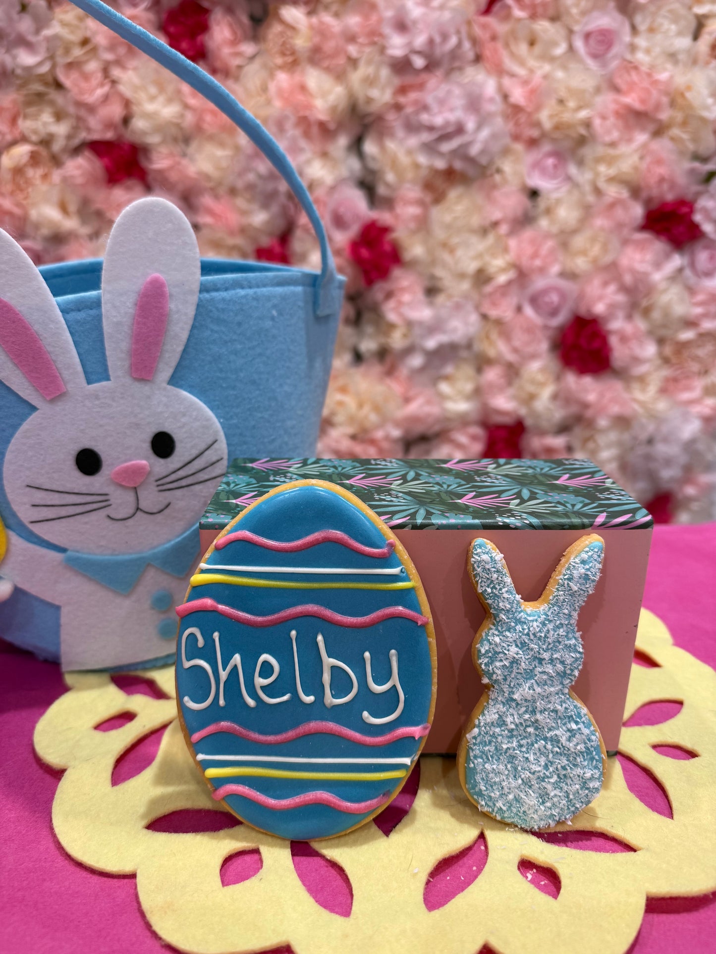 Personalised Egg and Bunny Pack - Choose Colour