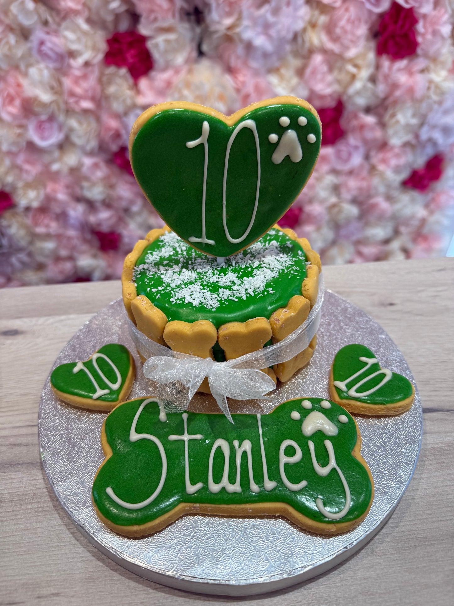 HEART TOPPER DOG FRIENDLY BIRTHDAY CAKE