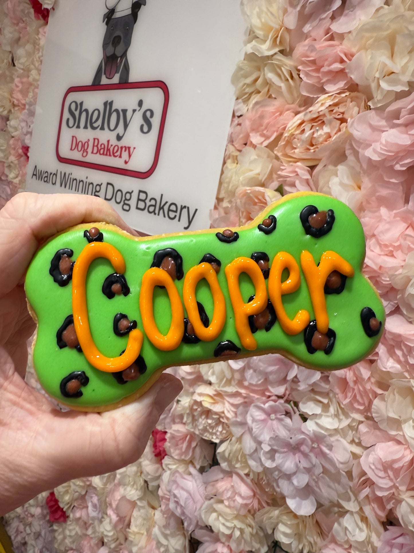 Leopard Print Personalised Cookie