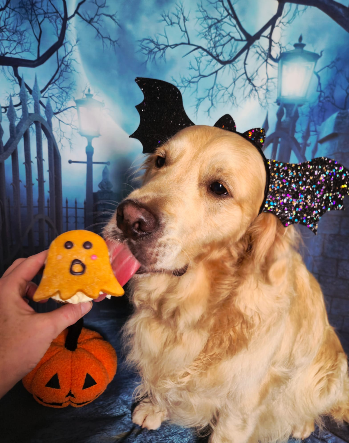 BIG GHOST MUFFIN WITH GHOST TOPPER