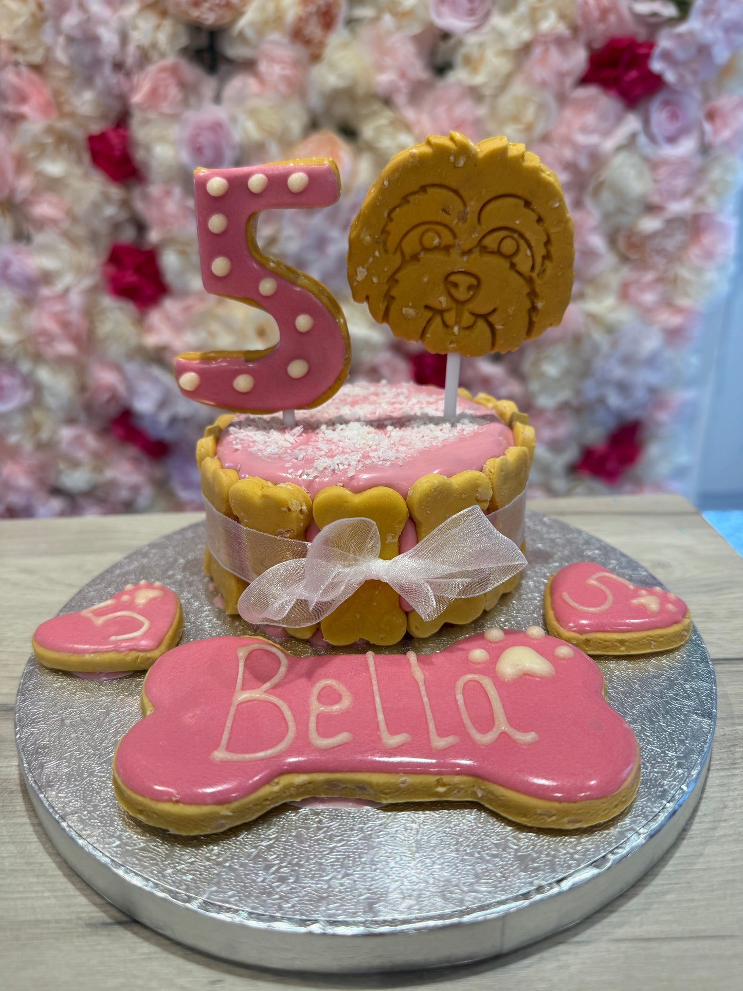 BREED and NUMBER TOPPER DOG FRIENDLY BIRTHDAY CAKE