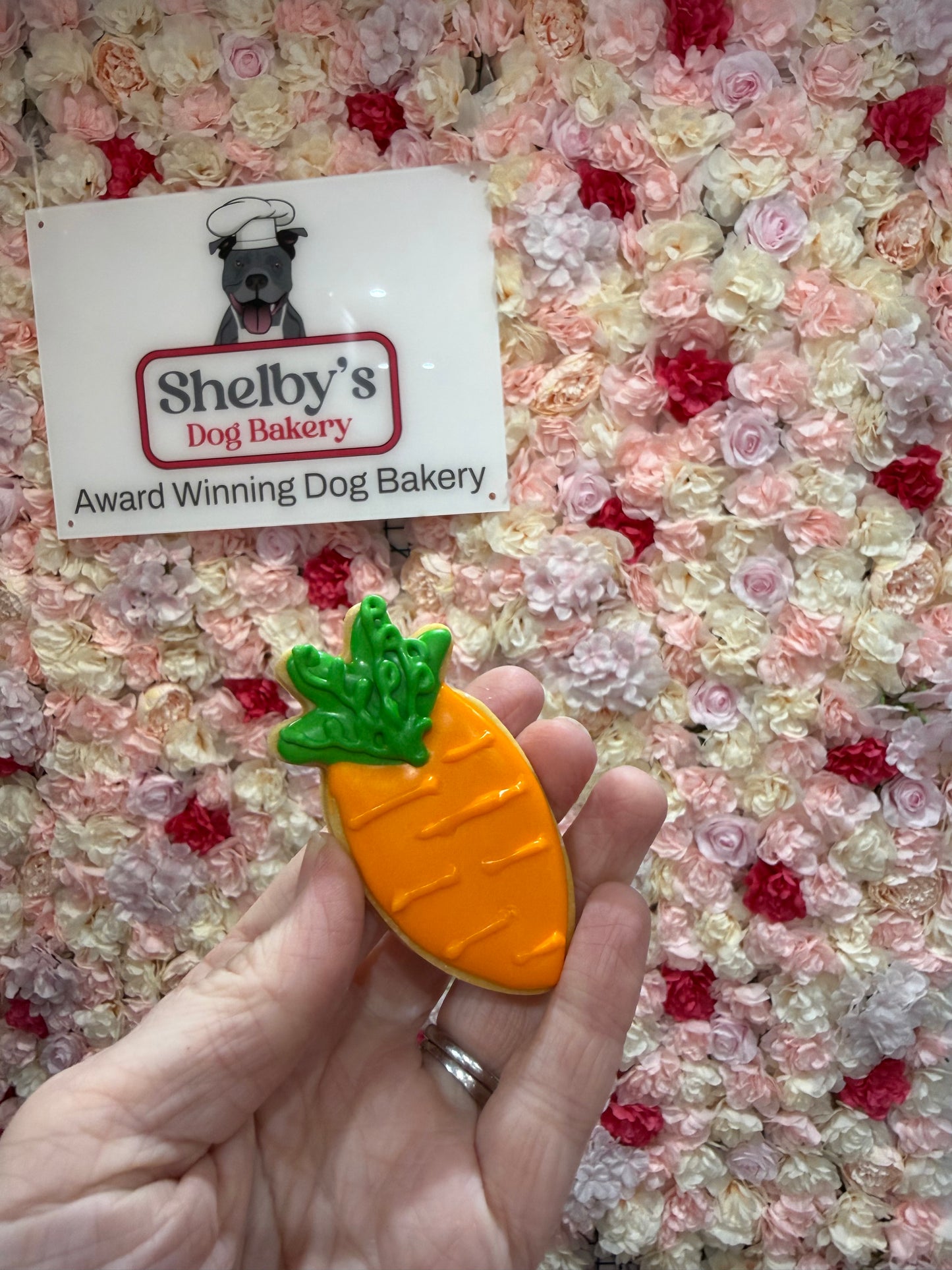 Decorated Bunny, Carrot and Egg Cookies
