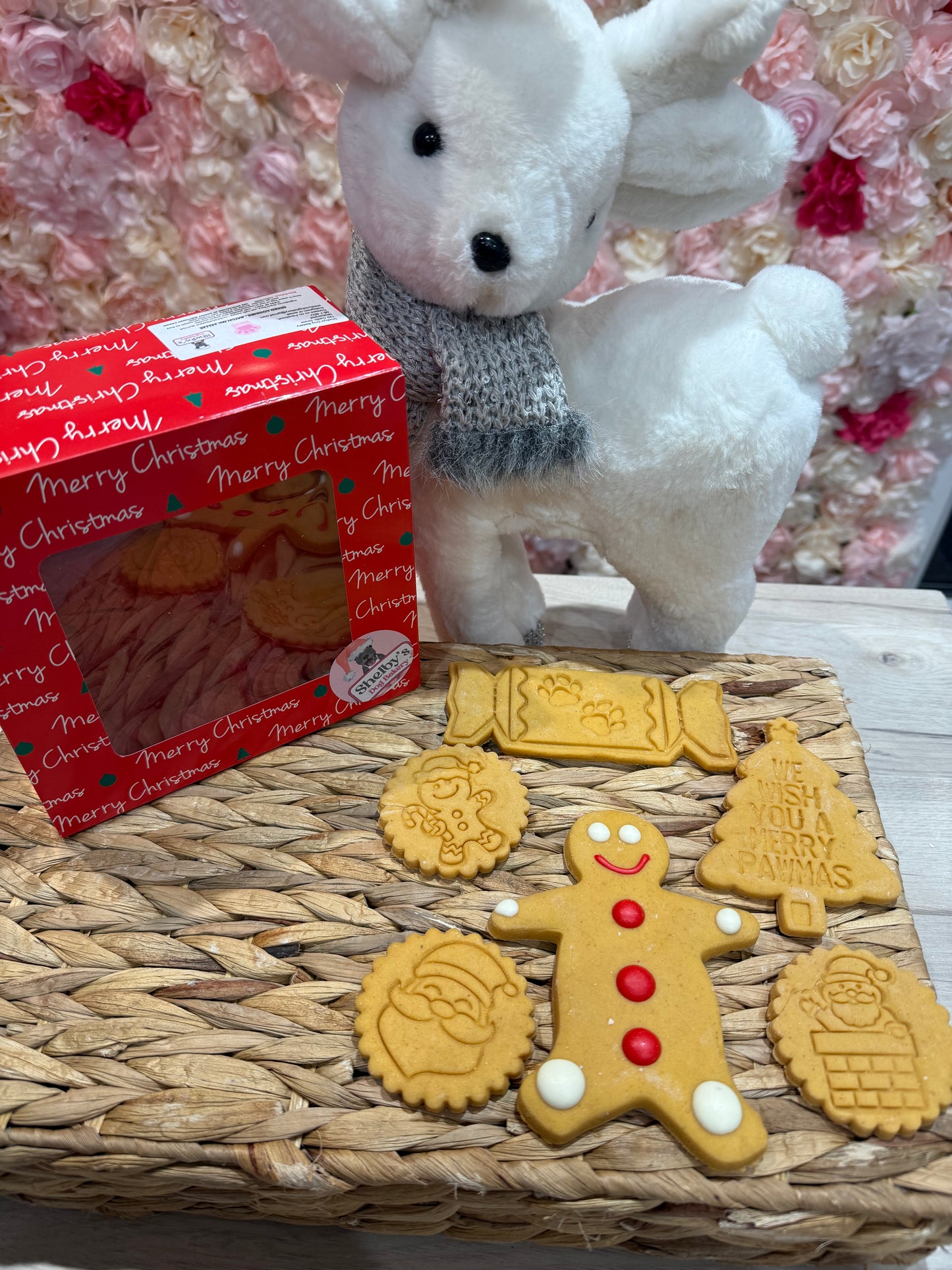 Gingerbread Man Cookie Box - Cheese and Peanut Butter Mixed Box