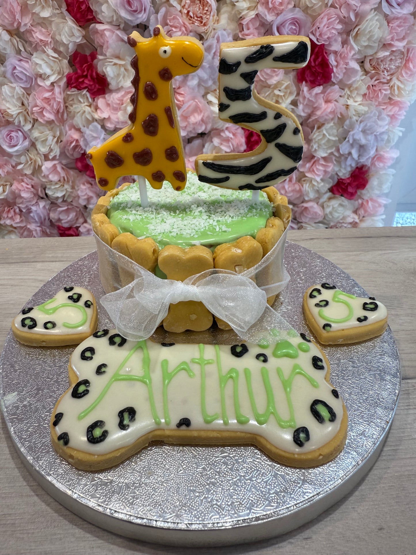 SAFARI THEMED DOG FRIENDLY BIRTHDAY CAKE